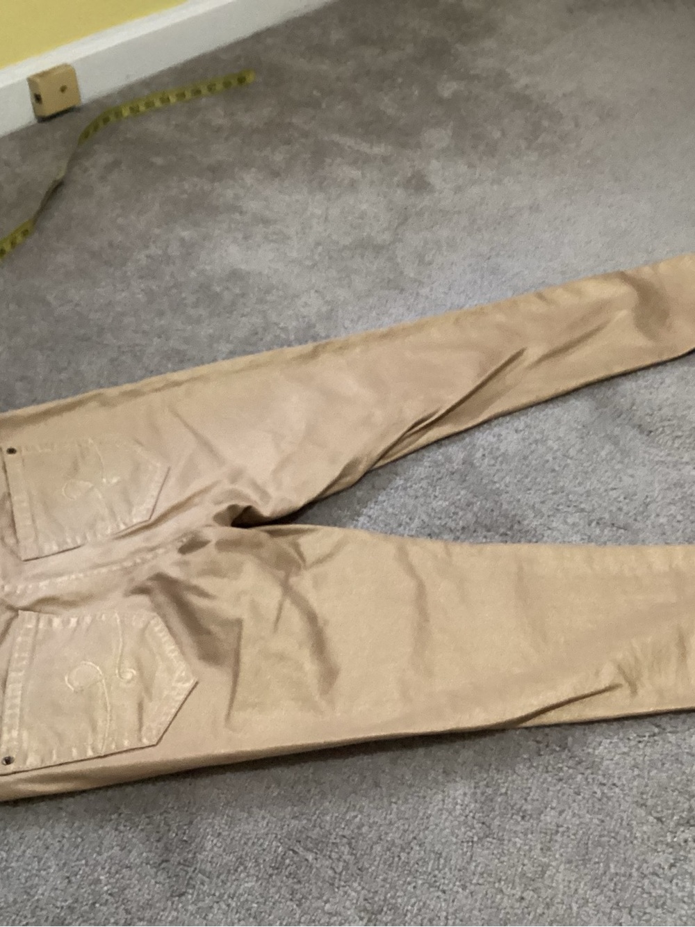 Lilly Pulitzer Metallic Tan Skinny Jeans